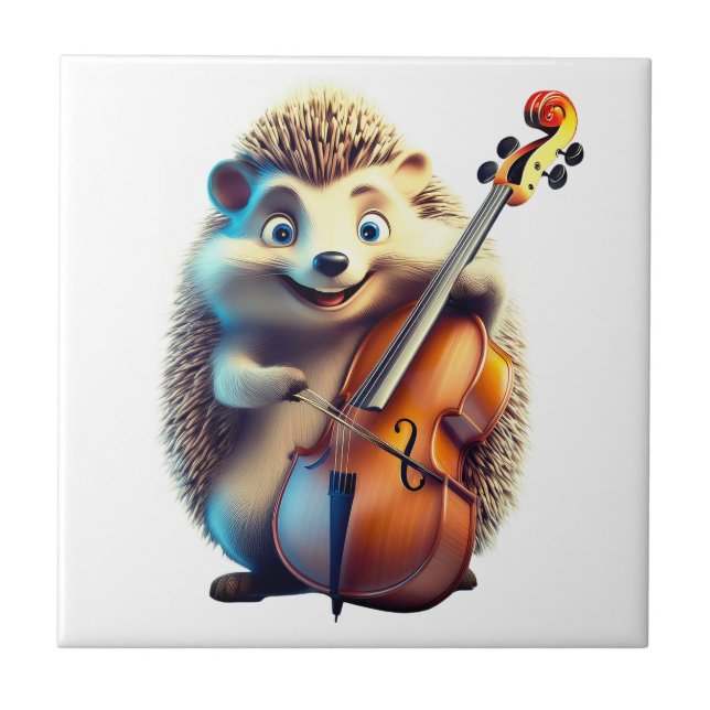 Caricature, Cartoon, Illustration  A musical  Ceramic Tile (Front)