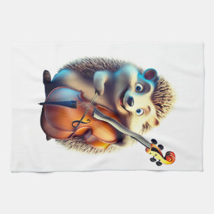 Caricature, Cartoon, Illustration A musical Tea Towel