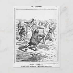 Caricature from 'Le Charivari' Postcard