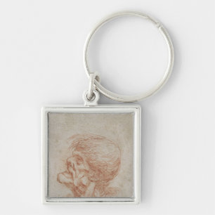 Caricature Head Study of an Old Man, c.1500-05 Key Ring