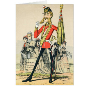 Caricature of a Victorian British Soldier