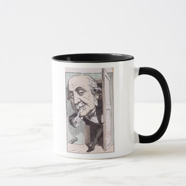 Caricature of Albert, Duc de Broglie Mug (Right)