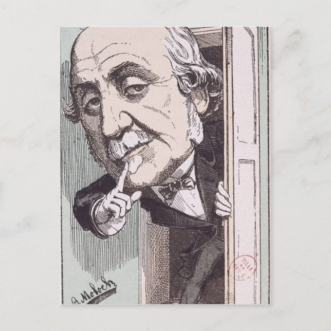 Caricature of Albert, Duc de Broglie Postcard (Front)
