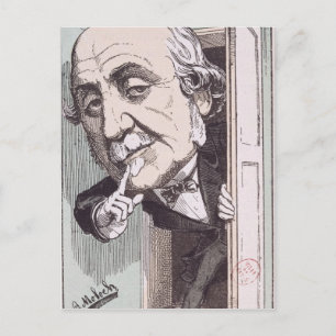 Caricature of Albert, Duc de Broglie Postcard