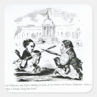 Caricature of Delacroix and Ingres