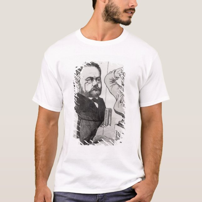 Caricature of Emile Zola T-Shirt (Front)