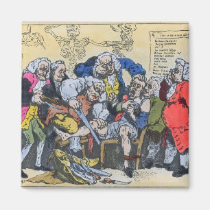 Caricature of Georgian Surgeons at work, 1793 Magnet