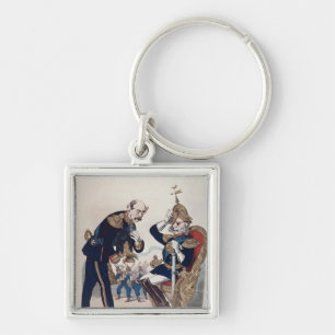 caricature of Kaiser Wilhelm of Prussia Key Ring
