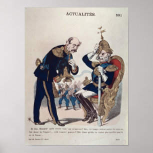 caricature of Kaiser Wilhelm  of Prussia Poster