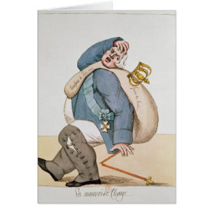 Caricature of Louis XVIII  1815