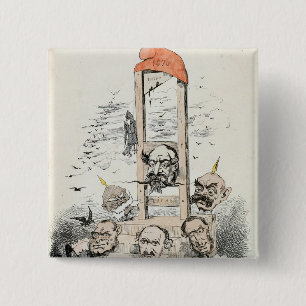 Caricature of Napoleon III  Otto 15 Cm Square Badge