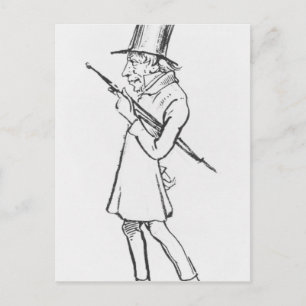 Caricature of Soren Aabye Kierkegaard Postcard