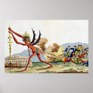 Caricature of the English Government, 1793 Poster