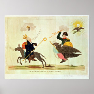 Caricature of the 'Hundred Days' Poster