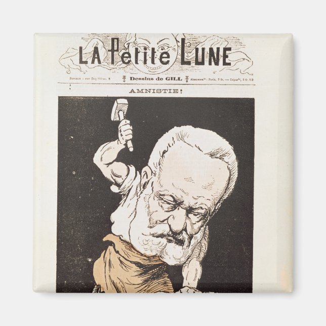 Caricature of Victor Hugo Magnet (Front)