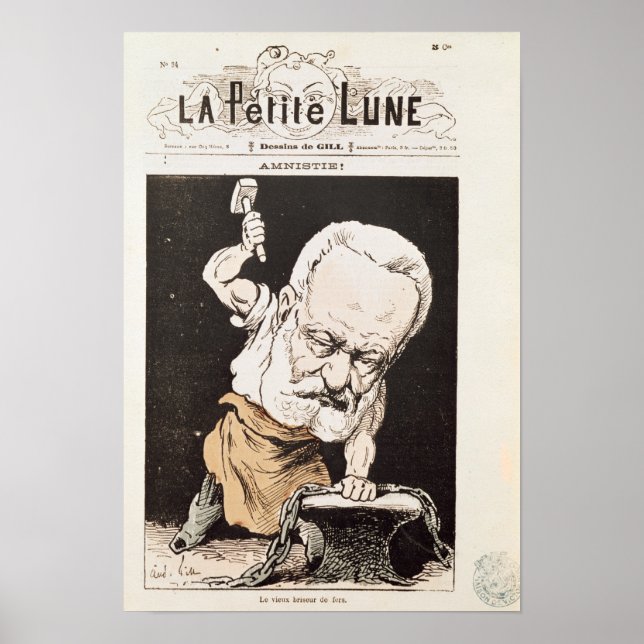 Caricature of Victor Hugo Poster (Front)