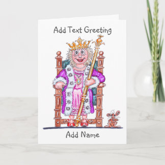Caricature of Woman Queen or Princess Card