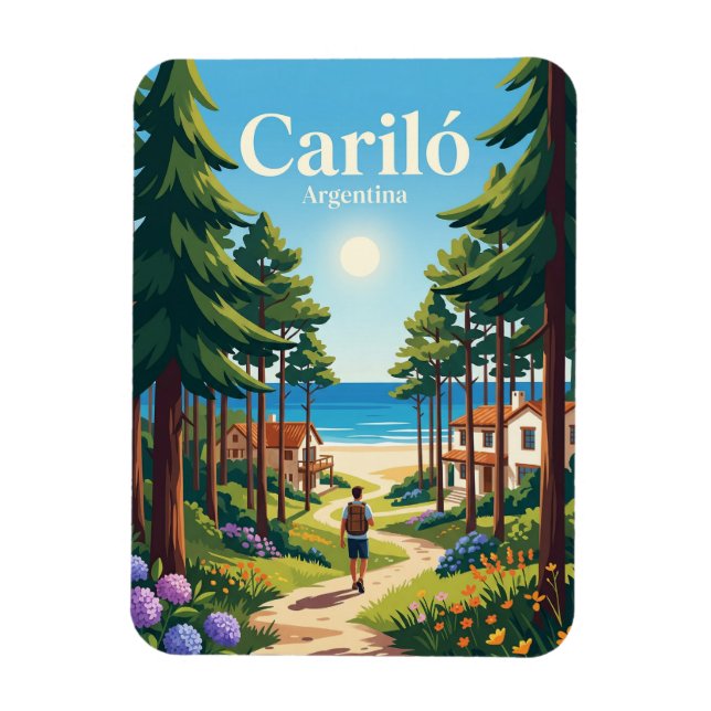 Cariló Argentina Magnet (Vertical)