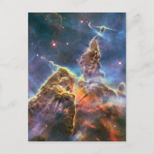 Carina Nebula by the Hubble Space Telescope Postcard