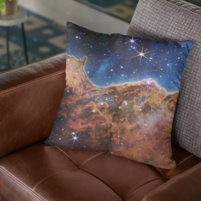 Carina Nebula Cosmic Cliffs James Webb Hi-Res Cushion (Creator Uploaded)