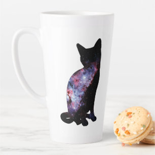Carina Nebula Milky Way Galaxy Cat Silhouette Mug