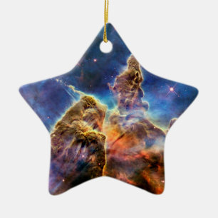 Carina Nebula Mystic Mountain Outer Space Photo Ceramic Ornament