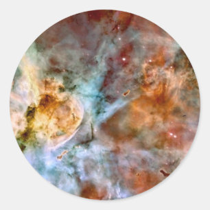 Carina Nebula NASA Hubble Telescope Space Photo Classic Round Sticker