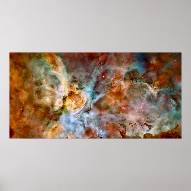 Carina Nebula NASA Hubble Telescope Space Photo Poster (Front)