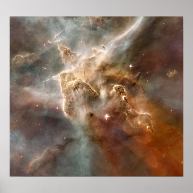 Carina Nebula NGC 3372 NASA Poster (Front)