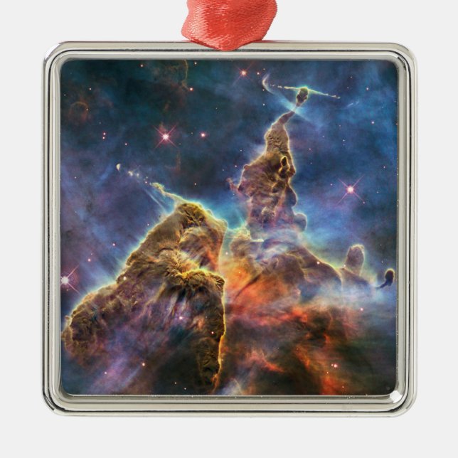 Carina Nebula Print Metal Ornament (Front)