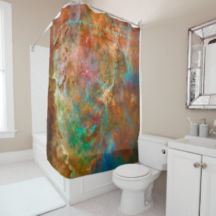 Carina Nebula, Showering in Starlight Shower Curtain
