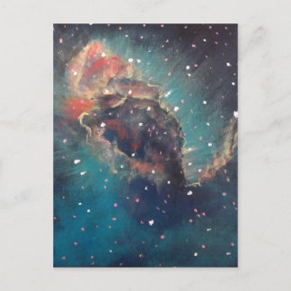 Carina Nebula Space Art Painting Postcard