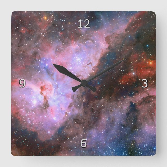 Carina Nebula Square Wall Clock (Front)