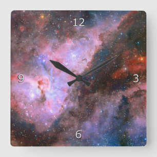 Carina Nebula Square Wall Clock