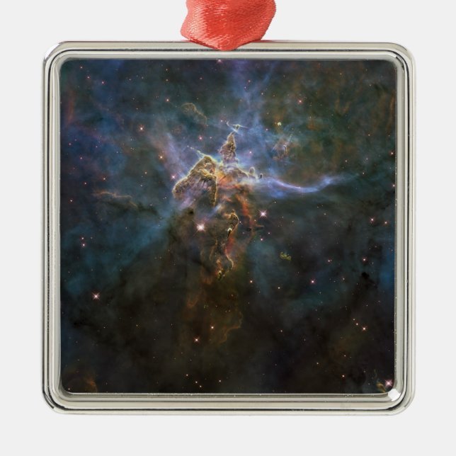 Carina Nebula Star-forming Pillars Metal Ornament (Front)