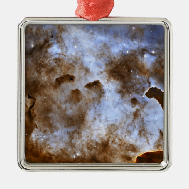 Carina Nebula Star-Forming Pillars Metal Ornament (Front)