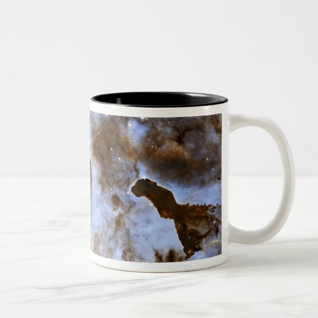 Carina Nebula Star-Forming Pillars Two-Tone Coffee Mug (Right)