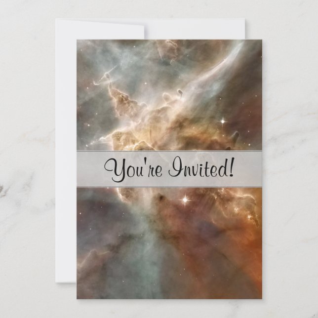 Carina Nebula Star-Forming Region Detail Invitation (Front)