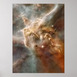 Carina Nebula Star-Forming Region Detail Poster