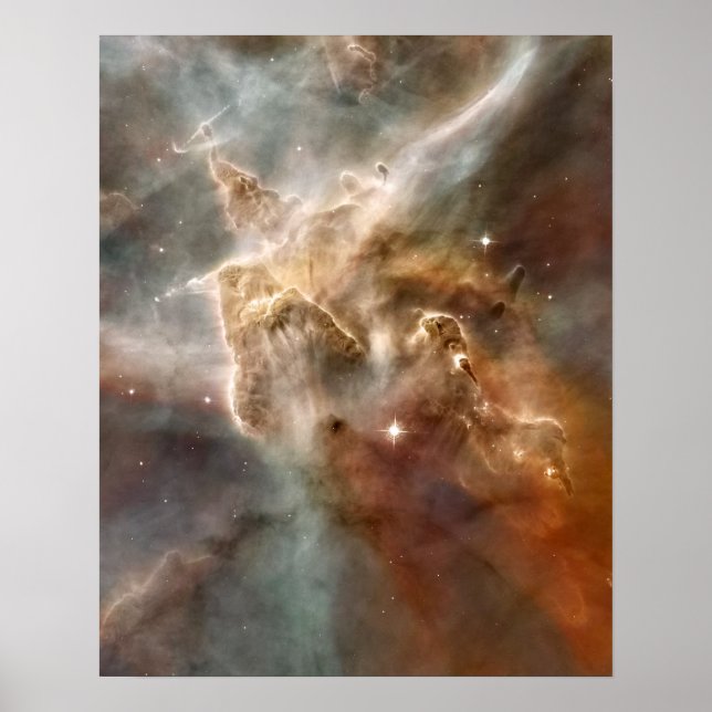 Carina Nebula Star-Forming Region Detail Poster (Front)