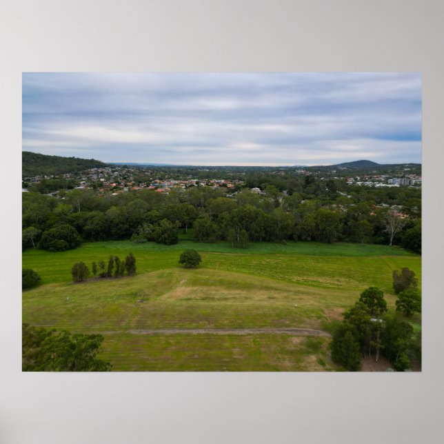 Carindale Recreation Reserve Aerial Landscape Poster (Front)