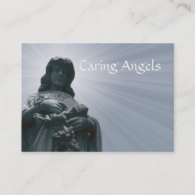 Caring Angels Nursing Care Business Card (Front)