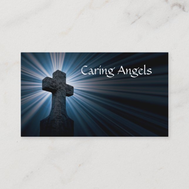 Caring Angels Nursing Care Business Card (Front)