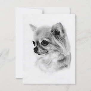 Caring Eyes - Hand Painted Chihuahua Artwork Postcard