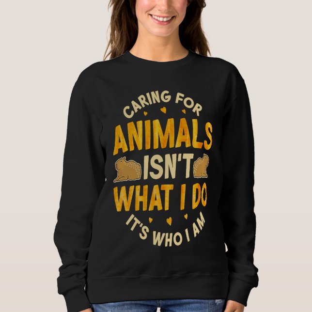 Caring for Animals Capybara Animal Rescue Capybara Sweatshirt (Front)