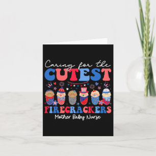 Caring For Cutest Firecrackers Mother Ba Card