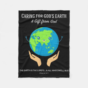Caring For God's Earth - Christian Creation Care S Fleece Blanket