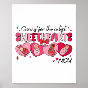 Caring For Sweethearts Nicu Nurse Valentine Swaddl Poster