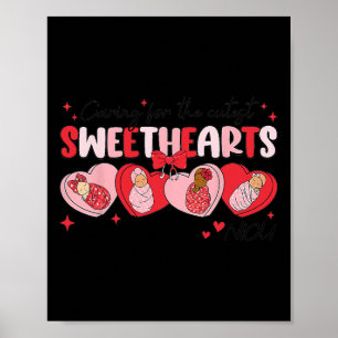 Caring For Sweethearts Nicu Nurse Valentine Swaddl Poster
