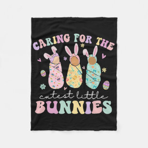 Caring For The Cutest Little Bunnies Nicu Icu Nurs Fleece Blanket